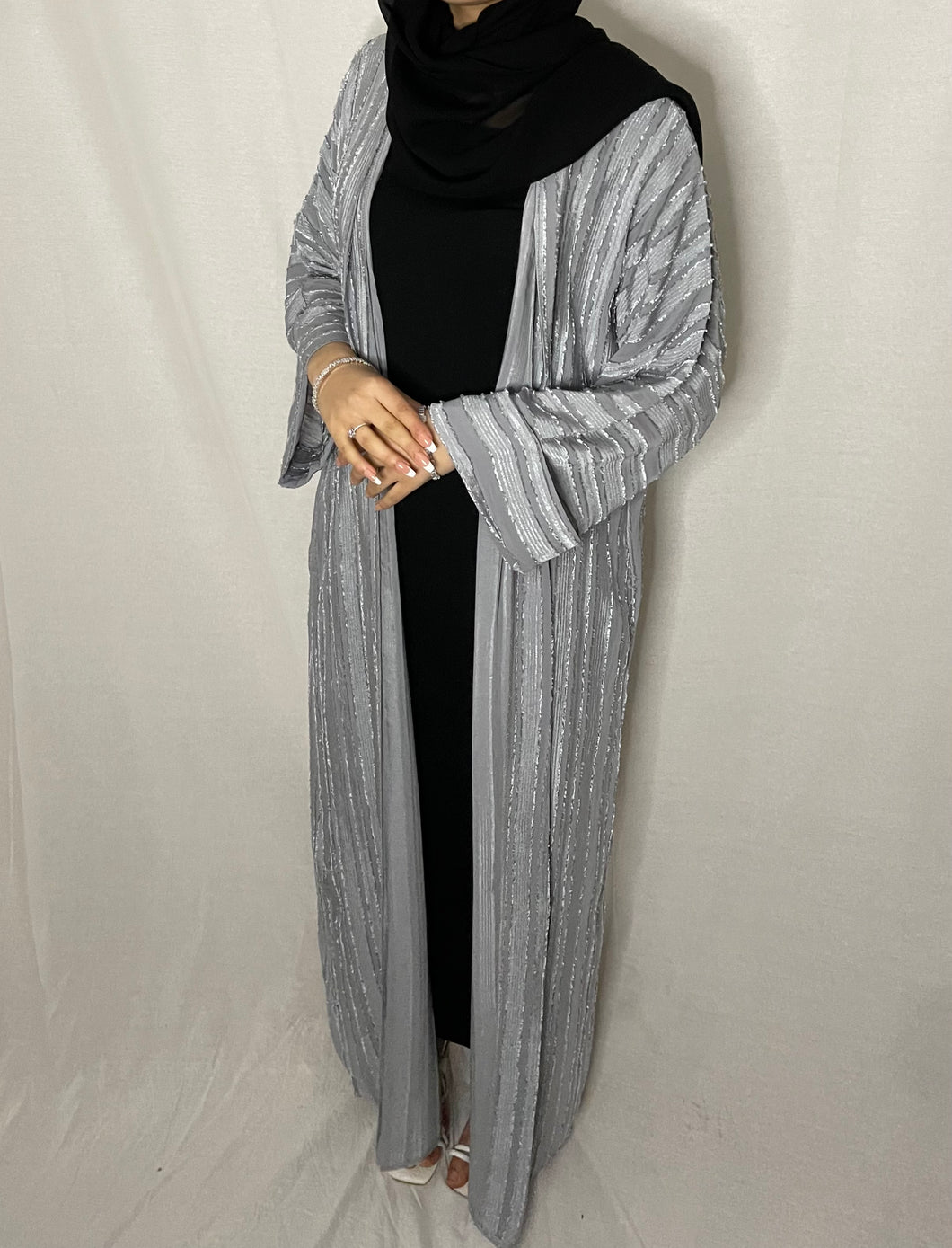 Sara Abaya Grey